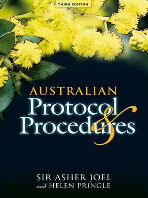 Australian Protocol and Procedures - ebook